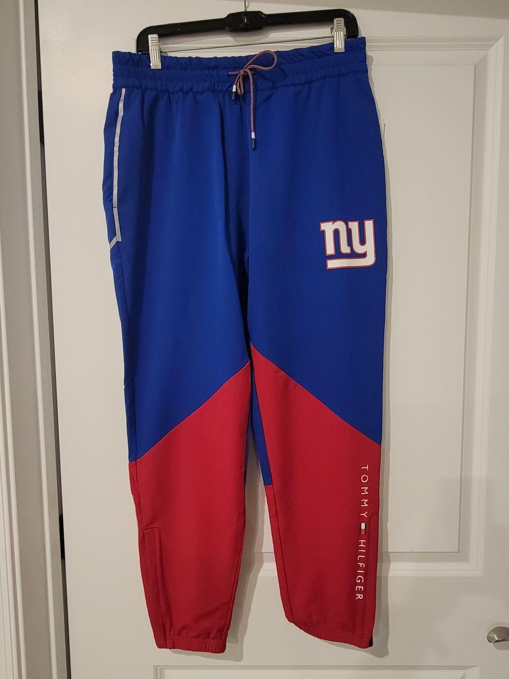 Tommy Hilfiger NY Giants Blue & Red Colorblock Joggers